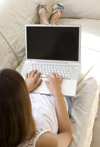 Woman With Laptop