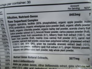 Athletic Greens Ingredients